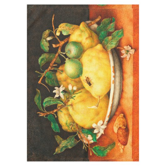 SEIZOENGROENEN EN WITTE STROMEN TAFELKLEED (Voorkant)