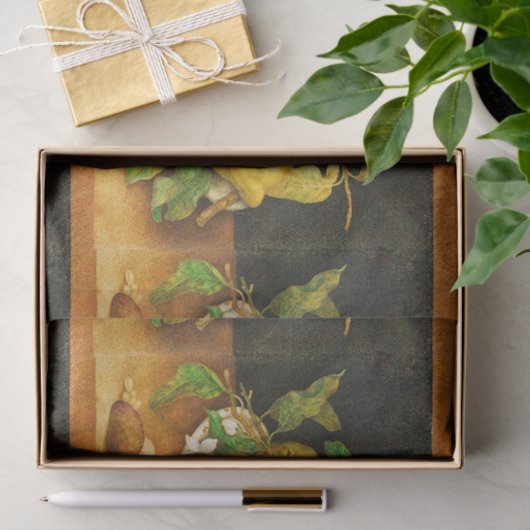 SEIZOENGROENEN EN WITTE STROMEN TISSUEPAPIER (Geschenk)