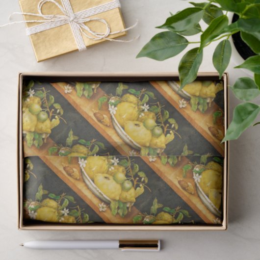 SEIZOENGROENEN EN WITTE STROMEN TISSUEPAPIER (Geschenk)