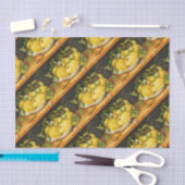 SEIZOENGROENEN EN WITTE STROMEN TISSUEPAPIER (Craft)