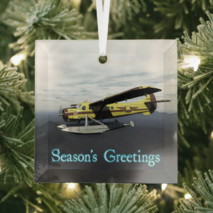 Seizoengroeten - de Havilland DH3-C Otter Glas Ornament