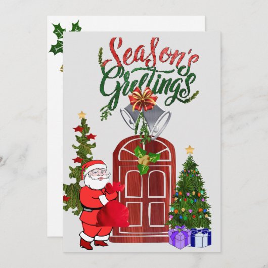 Seizoengroeten: Feestdagenkaart (Voorkant / Achterkant)