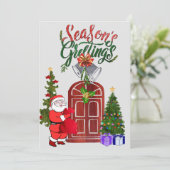 Seizoengroeten: Feestdagenkaart (Staand voorkant)