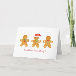 Seizoengroeten Gingerbrood Mannen Kaart