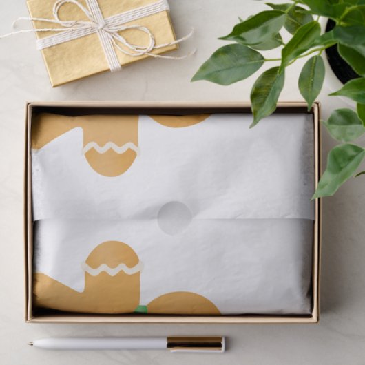 Seizoengroeten Gingerbrood Mannen Tissuepapier (Geschenk)