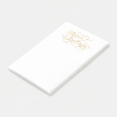 Seizoengroeten (GOLD) Post-it® Notes (Schuin)