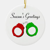 Seizoengroeten Keramisch Ornament (Voorkant)