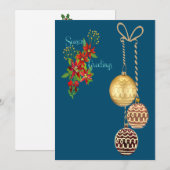 Seizoengroeten Kerstkaart (Voorkant / Achterkant)