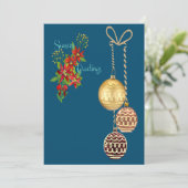 Seizoengroeten Kerstkaart (Staand voorkant)