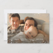 Seizoengroeten | Kerstsneeuwvlok 2 Foto Feestdagenkaart (Achterkant)