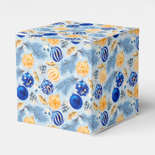 Seizoengroeten Ornament Favor Box Bedankdoosjes (Voorkant Zijde)