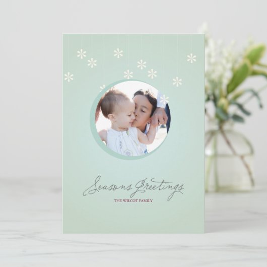 Seizoengroeten {PhotoCard} Feestdagenkaart (Staand voorkant)