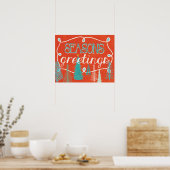 Seizoengroeten Poster (Keuken)