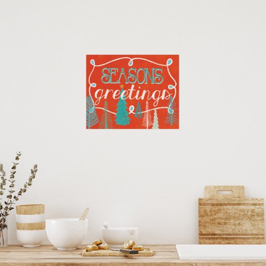 Seizoengroeten Poster (Keuken)