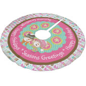 Seizoengroeten Prettige feestdagen boomrok Kerstboom Rok (Gekanteld)