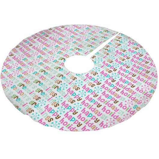 Seizoengroeten Prettige feestdagen boomrok Kerstboom Rok (Gekanteld)