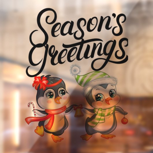 Seizoengroeten Raamsticker (Vel 2)