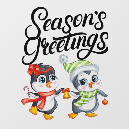 Seizoengroeten Raamsticker (Vel)