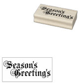 Seizoengroeten Rubberstempel (Gestempeld)