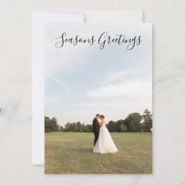 Seizoengroeten Script Foto Kaart