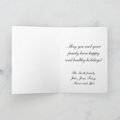 Seizoengroeten: Snowcapped Chrysler Building A1 Feestdagen Kaart (Binnen)