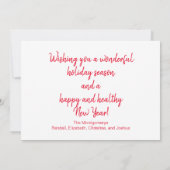 Seizoengroeten  Snowy Barn Foto Feestdagenkaart (Achterkant)