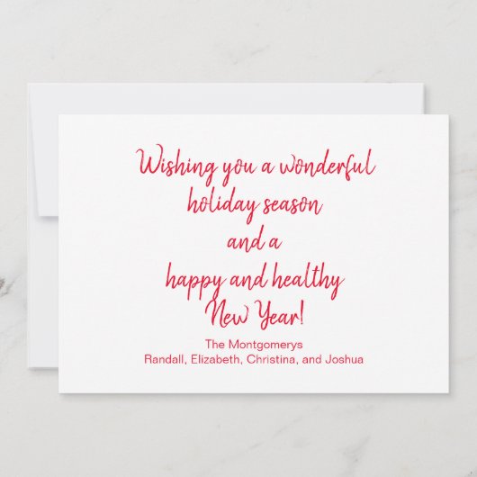 Seizoengroeten  Snowy Barn Foto Feestdagenkaart (Achterkant)