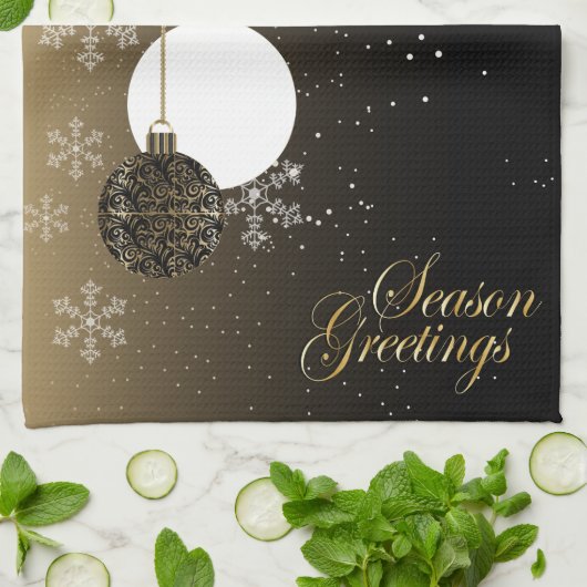 Seizoengroeten Theedoek (Gevouwen)