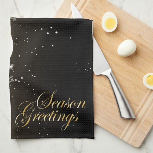 Seizoengroeten Theedoek (Quarter Fold)