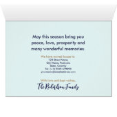 Seizoengroeten uit onze New Home Wintery Lane (Binenzijde Horizontaal (Onderkant))