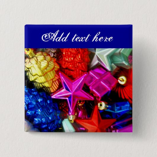 Seizoengroeten_ Vierkante Button 5,1 Cm (Voorkant)