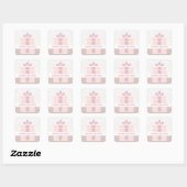 Seizoengroeten Vierkante Sticker (Vel)