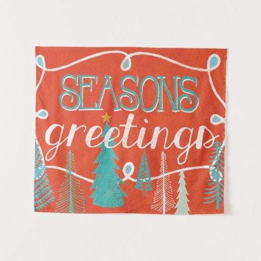 Seizoengroeten Wandkleed (Voorkant (horizontaal))