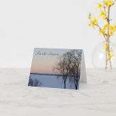 Seizoengroeten Wisconsin Winter Kerstmis Kaart (Gele Bloem)