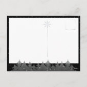 Seizoengroeten Zwarte Nachtelijke Hemel Sterren Go Feestdagenkaart (Achterkant)