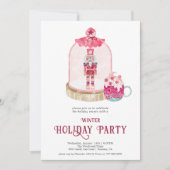 Seizoenpartij bij de winterfeestdag van speelgoed  kaart (Voorkant)