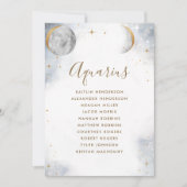 Seizoenplan Celestiaire tabelnaam met gastnamen (Voorkant)