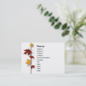 Seizoenprofielkaart Visitekaartje (Staand voorkant)