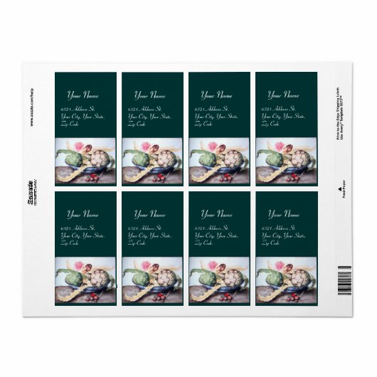 SEIZOENS 4- KUNSTSTOF, ROOS EN STRAATJES ETIKET (Full Sheet)