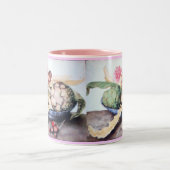 SEIZOENS 4- KUNSTSTOF, ROOS EN STRAATJES TWEEKLEURIGE KOFFIEMOK (Center)