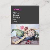 SEIZOENS 4- KUNSTSTOF, ROOS EN STRAATJES VISITEKAARTJE (Voorkant)