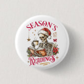 Seizoens lectuur ronde button 3,2 cm (Voorkant)