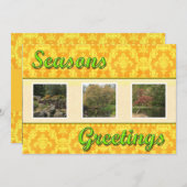 Seizoensbegroeten Feestdagenkaart (Voorkant / Achterkant)