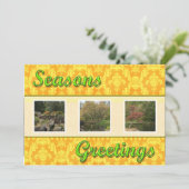 Seizoensbegroeten Feestdagenkaart (Staand voorkant)