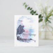 Seizoensbegroeten Feestdagenkaart (Staand voorkant)