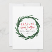 Seizoensbegroeten multifoe kerstvakantie save the date (Achterkant)