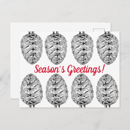 Seizoensbegroetings Briefkaart (Voorkant / Achterkant)