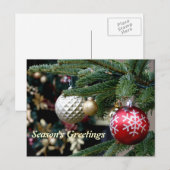 Seizoensbegroetings Briefkaart (Voorkant / Achterkant)