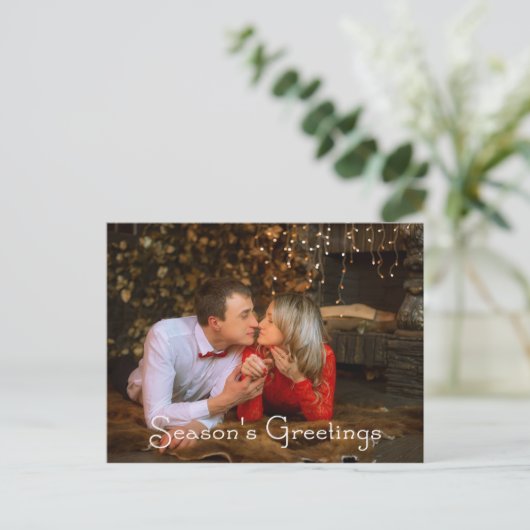 Seizoensbegroetings Briefkaart (Staand voorkant)