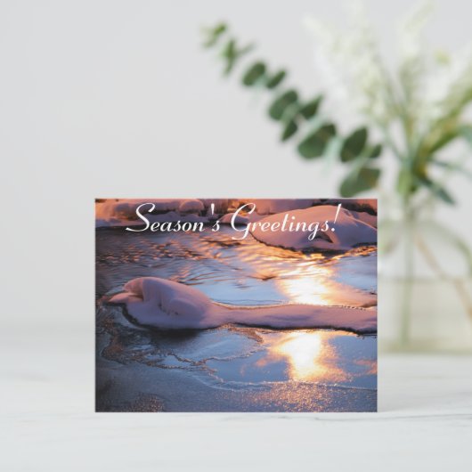 Seizoensbegroetings-briefkaart Feestdagenkaart (Staand voorkant)